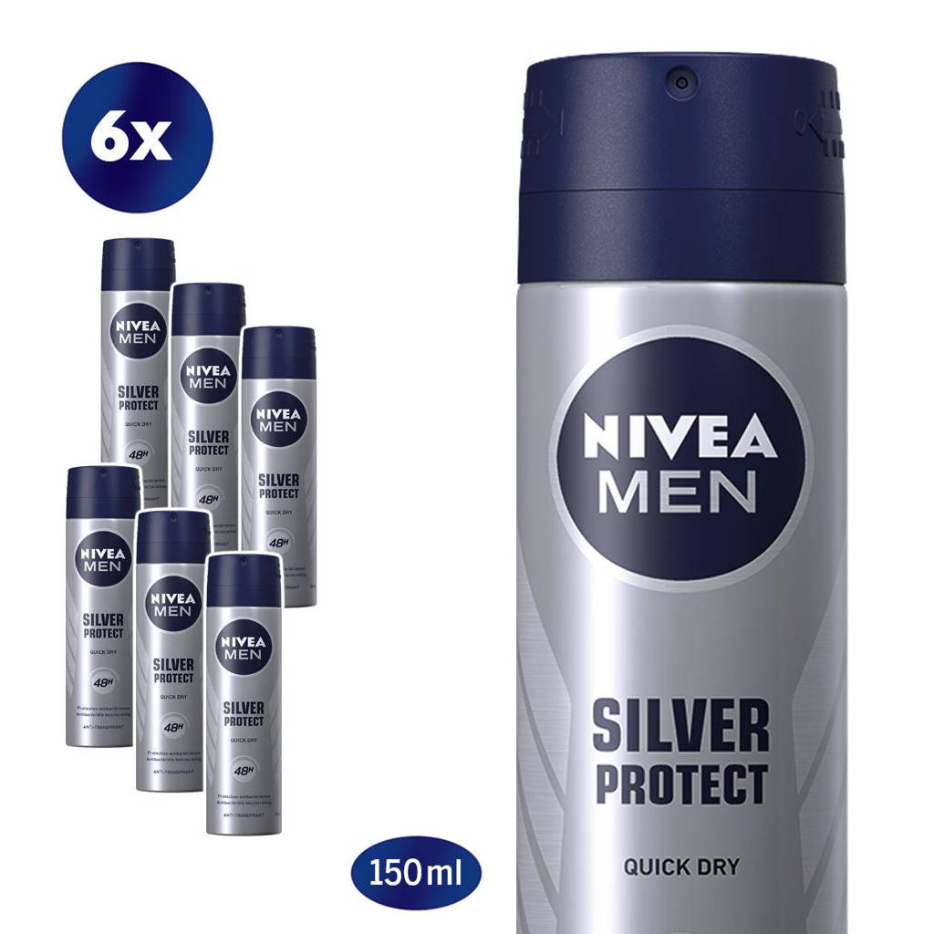Ruikt goed en werkt prima.. niets meer, niets minder.Silver Protect deodorant spray - 6 x 150 ml - voordeelverpakking