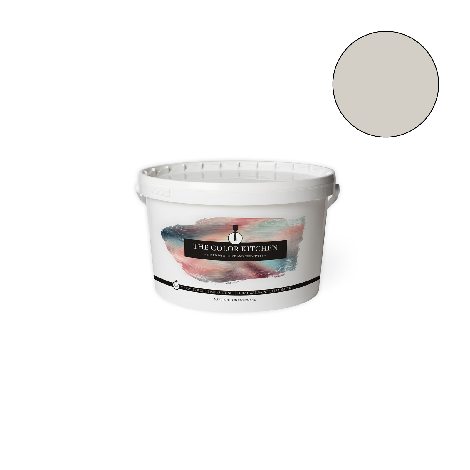 The Color Kitchen Wandfarbe Opened Oyster - taupe matt - 2,5 Liter