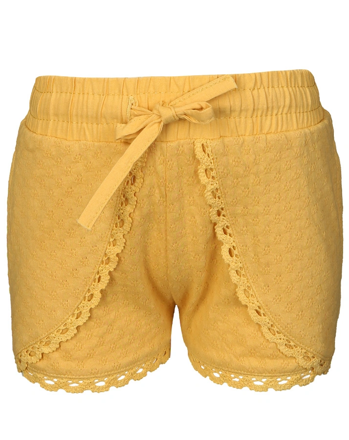 Shorts BEAUTY mit Spitze in gelb