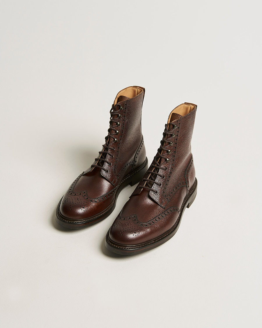 Crockett & Jones Islay Boot Dark Brown Grained Calf