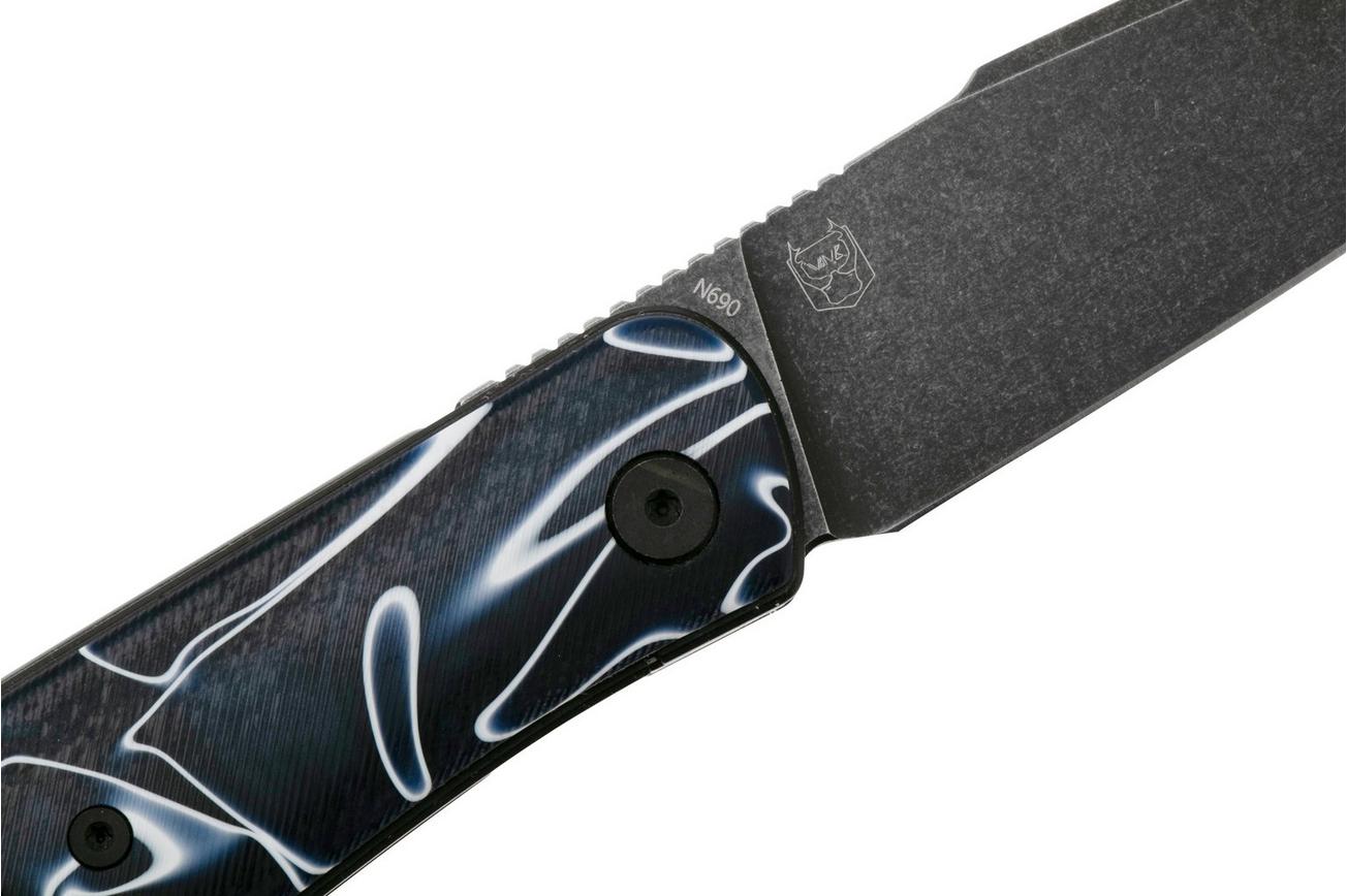 Real Steel Serenity 7682AB Blackwashed, Blue White Acrylic, zakmes, Ivan Braginets design