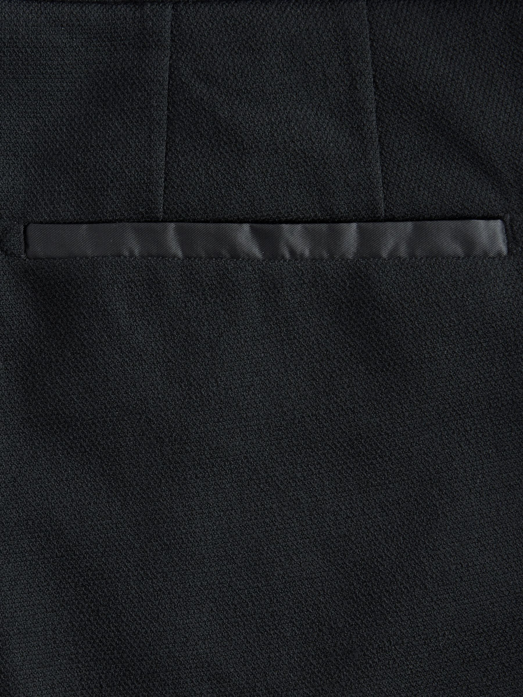 Zwart - Normale Pasvorm - Adjustable Tuxedo Trousers With Wool