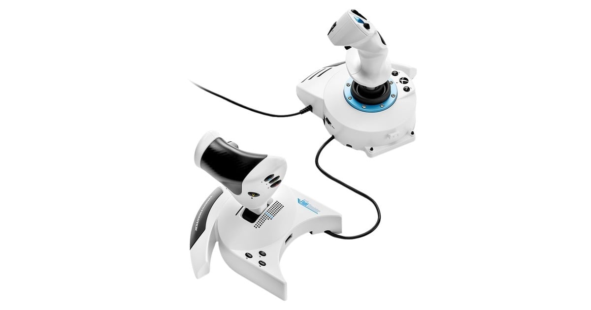 ThrustmasterT.Flight Hotas One Microsoft Flight Simulator Edition joystick  (Wit/zwart, Pc, Xbox Series X|S)