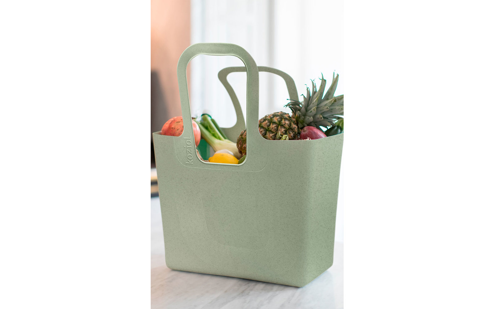 Koziol - umweltfreundliche Mehrweg-Tasche XL organic grey