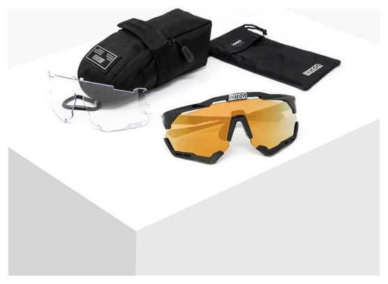 Lunettes SCICON Aeroshade XL Cristal Brillant / Bronze Miroir