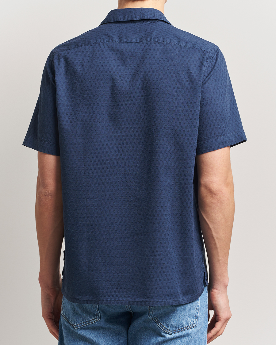 PS Paul Smith Structured Short Sleeve Shirt Navy