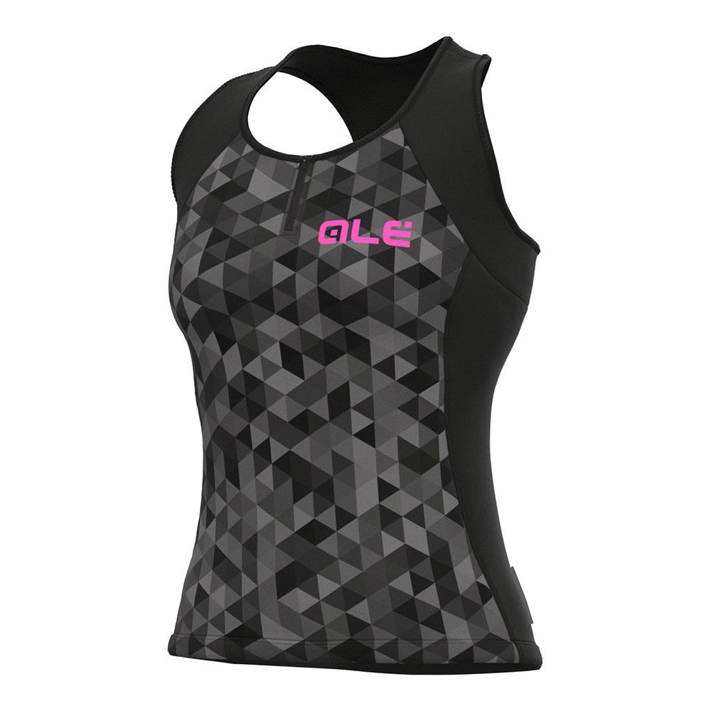 Ale TRIANGLES - Maillot Femme grey/black