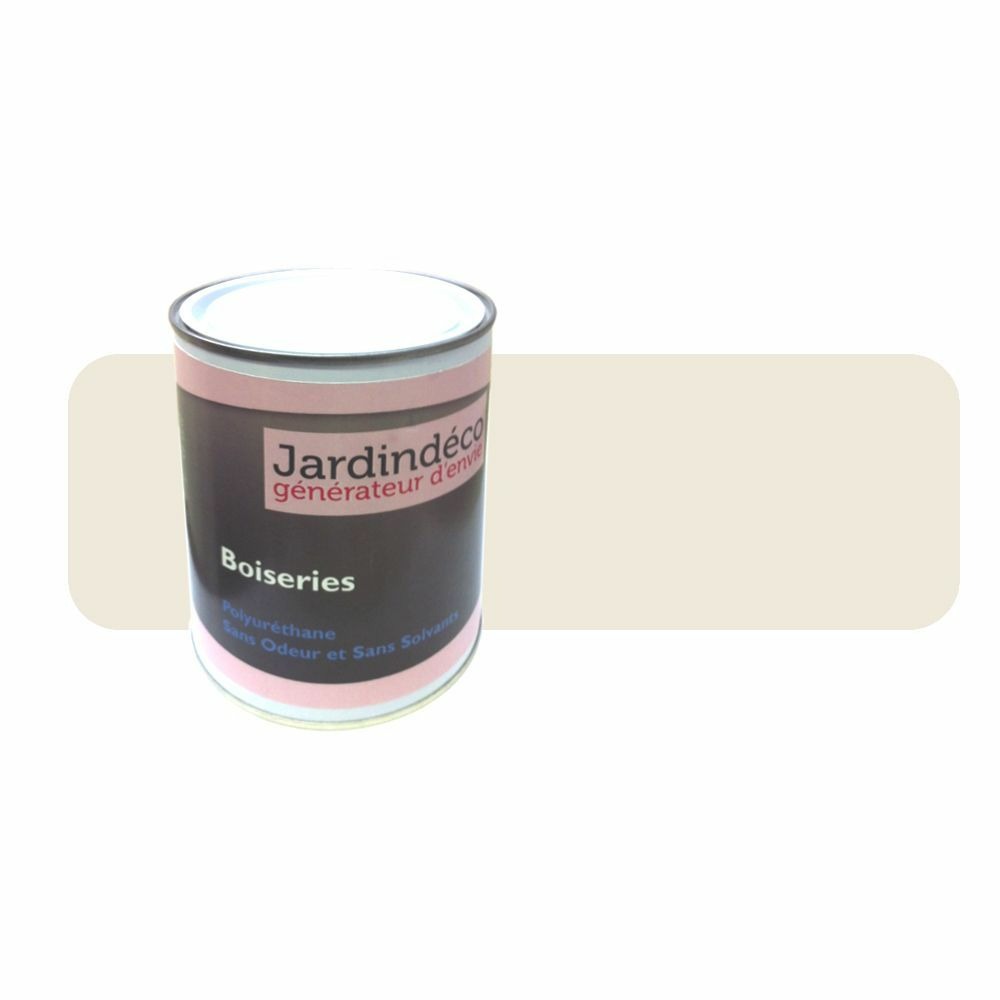 Peinture crème pour meuble en bois brut 1 litre