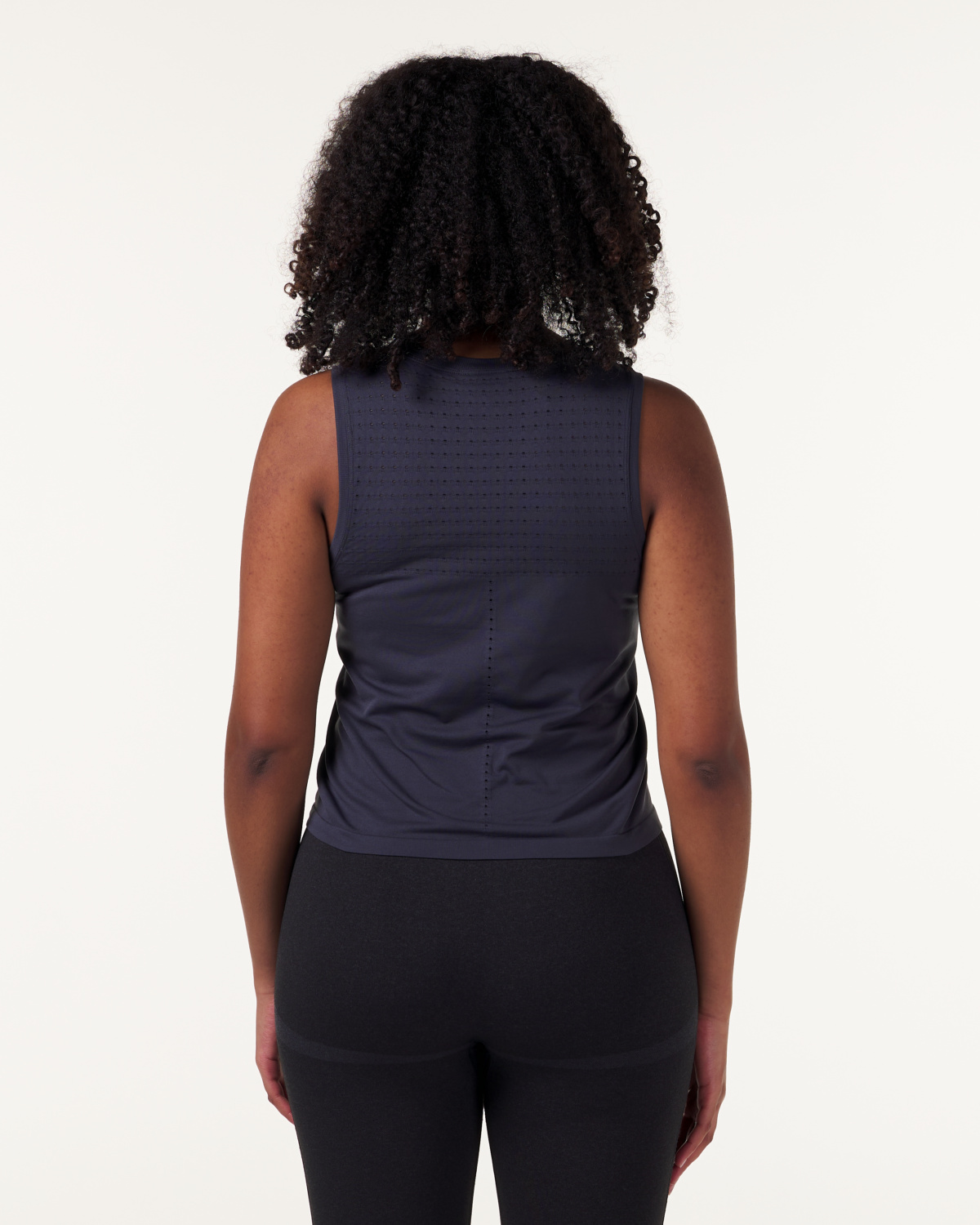 LEVITY Eclipse Mesh Seamless Vest Blue Ink