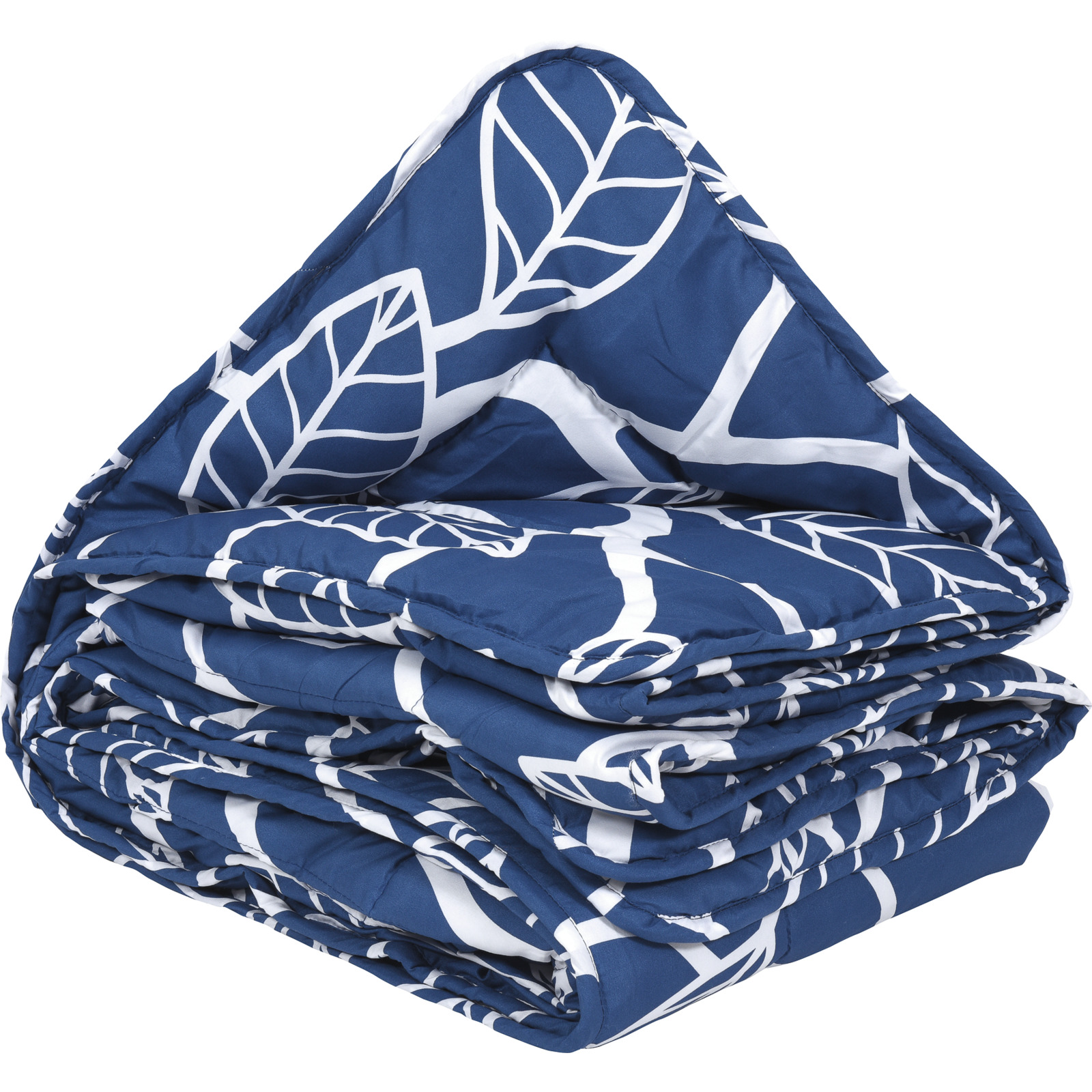 Easy Dream Reiseduvet 100% Polyester Blätter navy 160x210 Duvet Nordisch