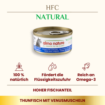 Almo Nature HFC Natural Thunfisch & Venusmuschel 70g
