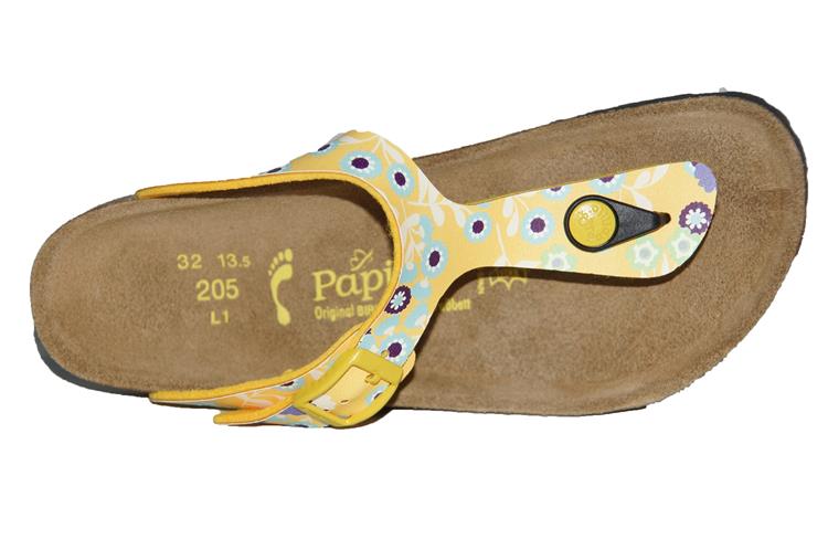 Birkenstock gizeh-smal Summer Spots Yellow