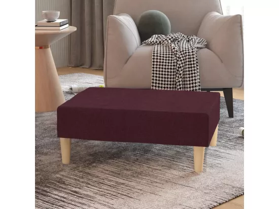 Repose-pied Violet 78x56x32 cm Tissu