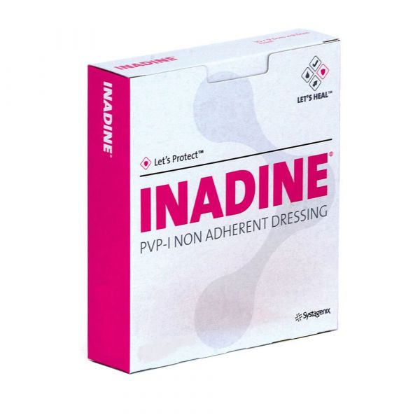 Inadine Compressa Iodopovidona 5x5cm 25 Unidades