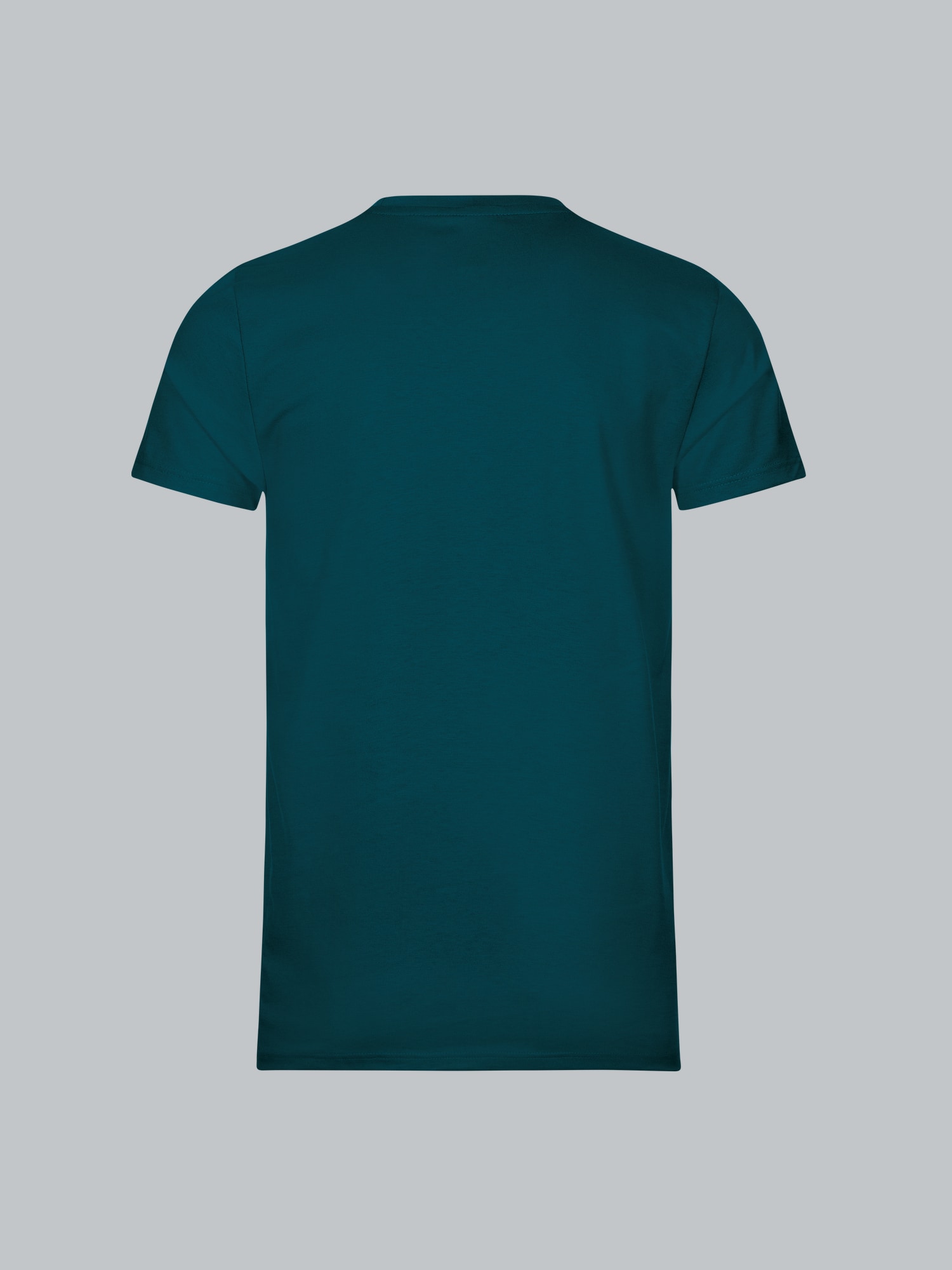 Slim Fit T-Shirt aus DELUXE Baumwolle Saphir