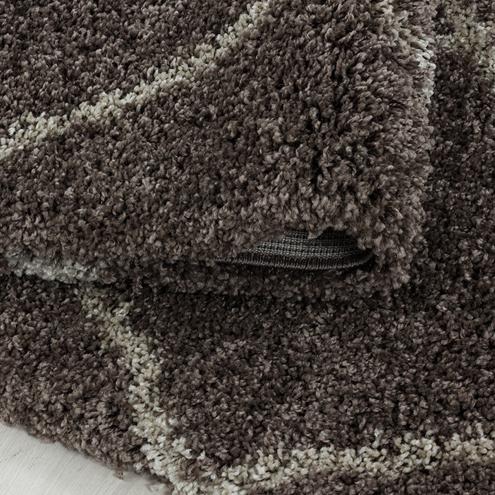 Berber vloerkleed - Agadir Lines Taupe/Creme | Warm
