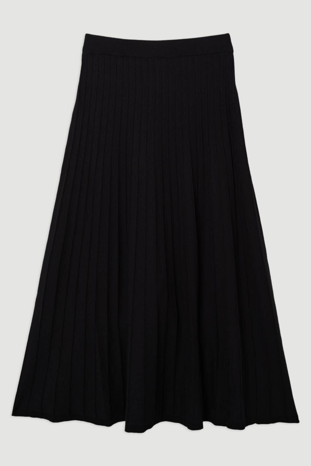 KarenMillen Jupe maxi intégrale en tricot texturé à taille haute