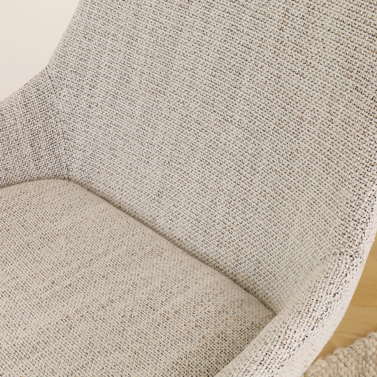 Barkruk Nino-Isa grijs beige gemêleerd - zwart 65 cm