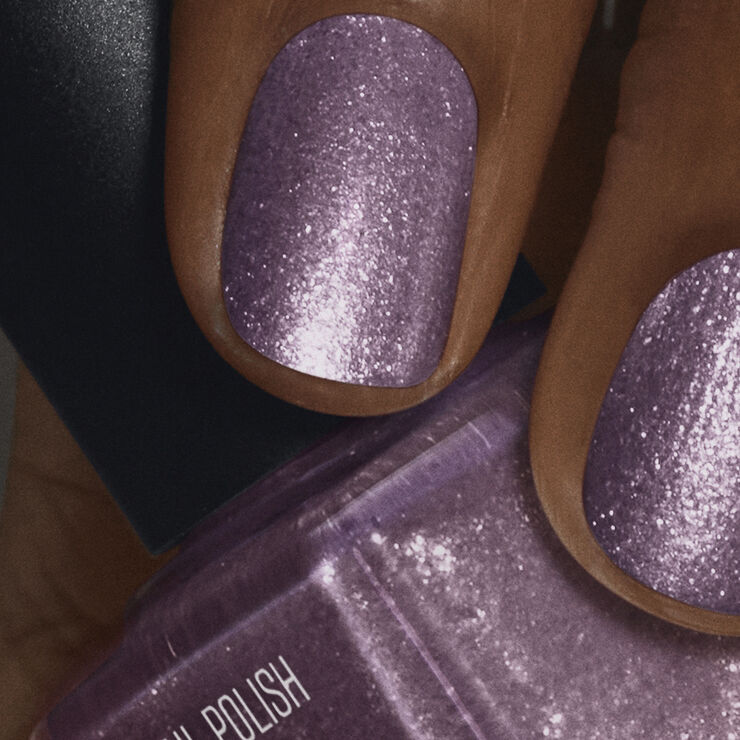 Nilens Jord Nail Polish Purple Glitter