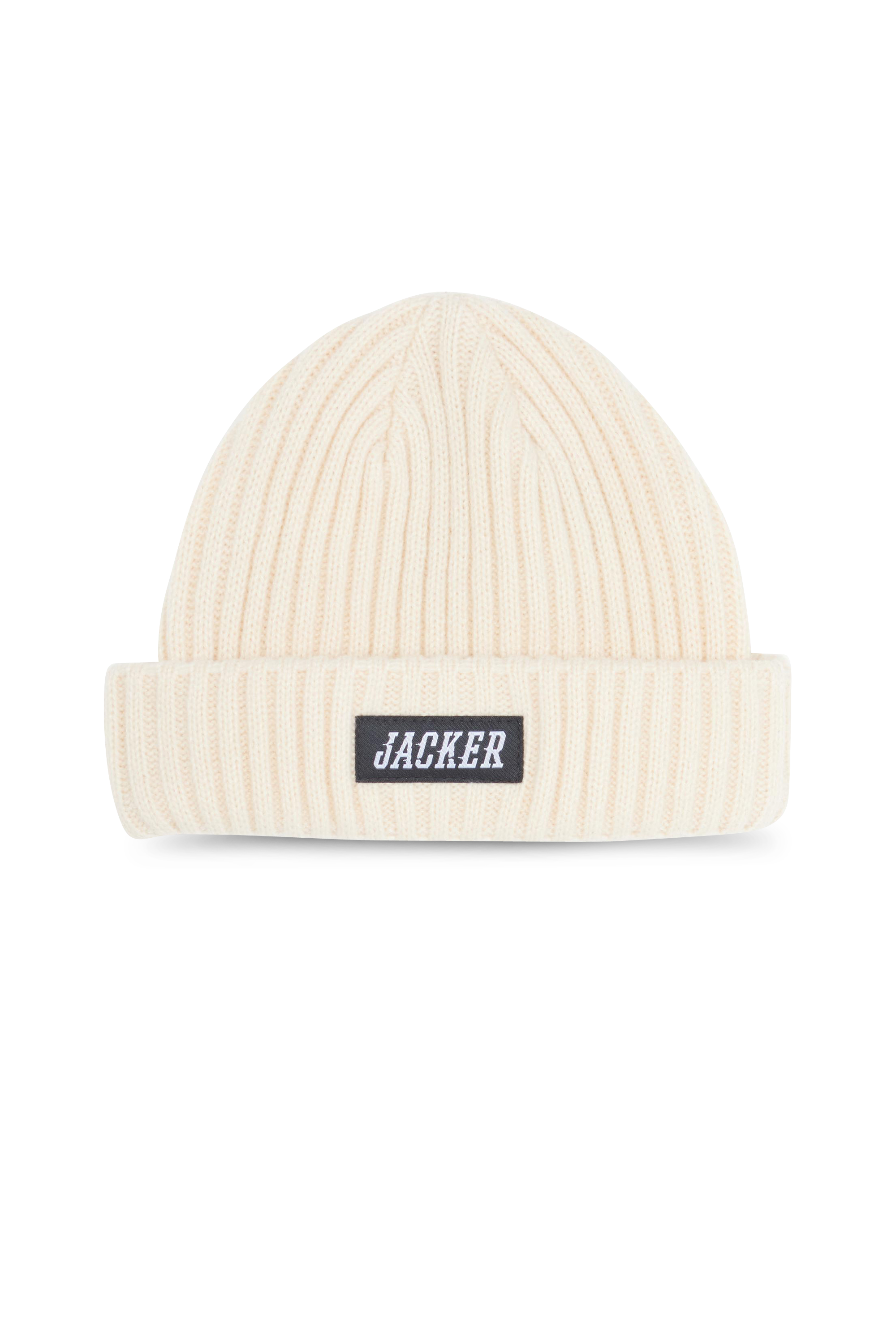 JACKER Bonnet Team Short Beanie Beige