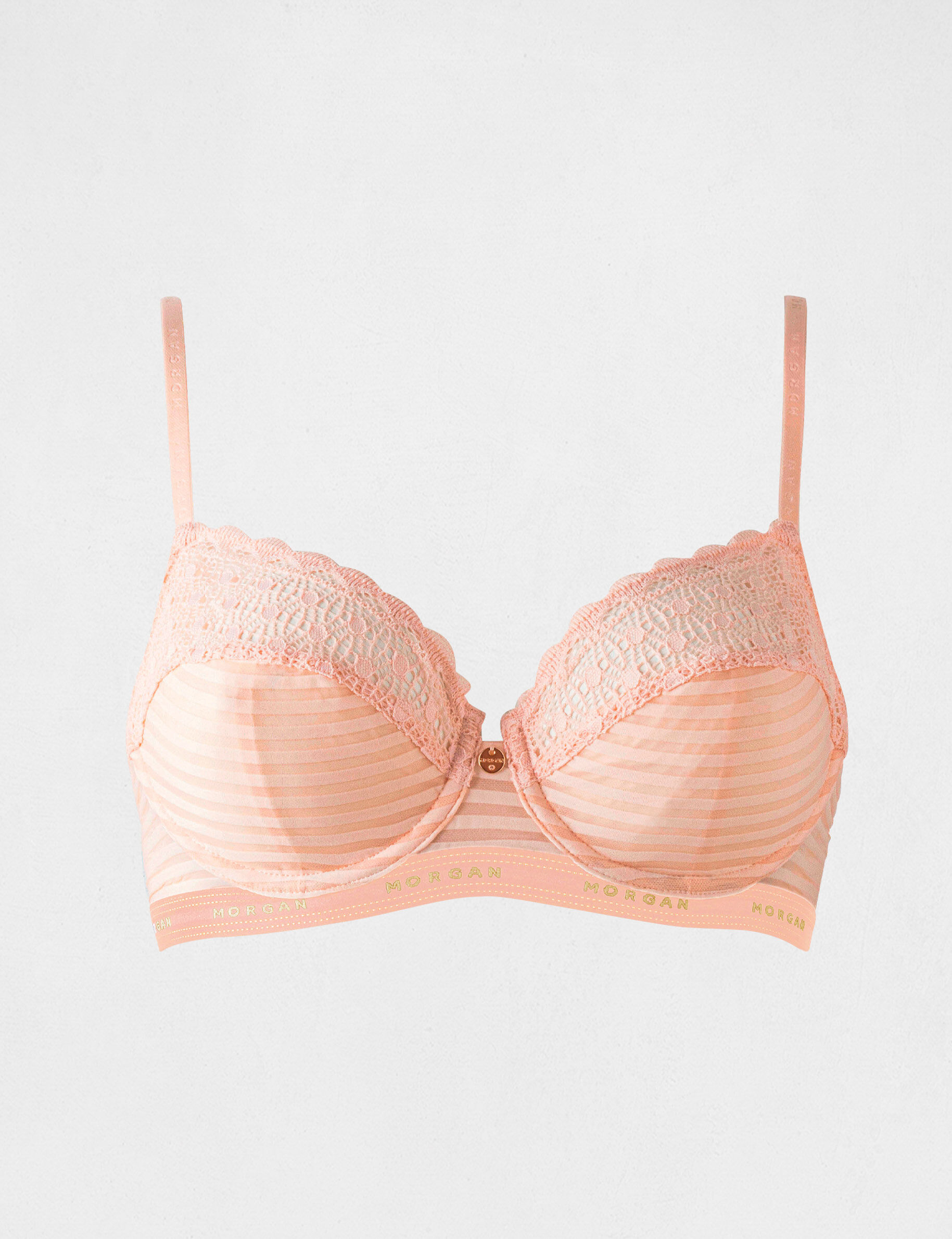 Soutien-gorge armatures rose femme - rose
