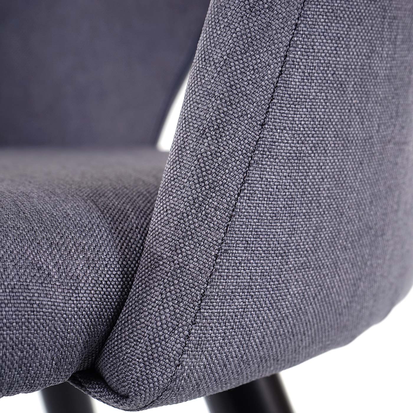 6er-Set Esszimmerstuhl MCW-D73, Stuhl Küchenstuhl, Stoff/Textil ~ dunkelgrau