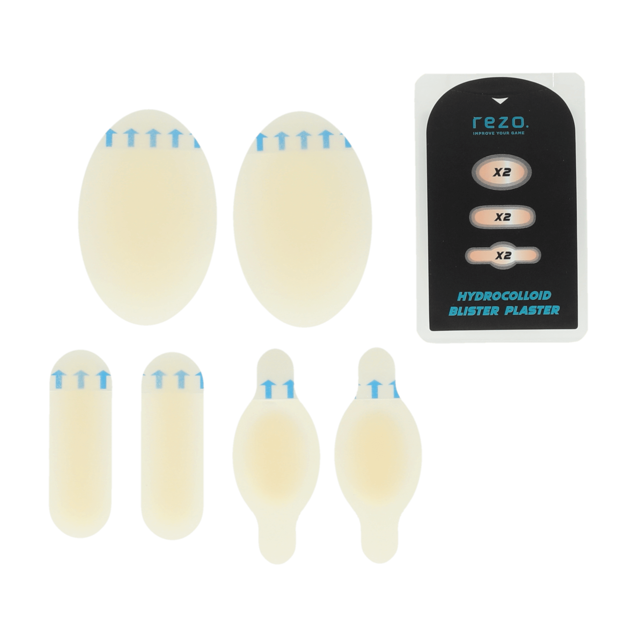 Rezo Hydrocolloid Blister Plaster 6pcs. Mix - Friluftsutstyr