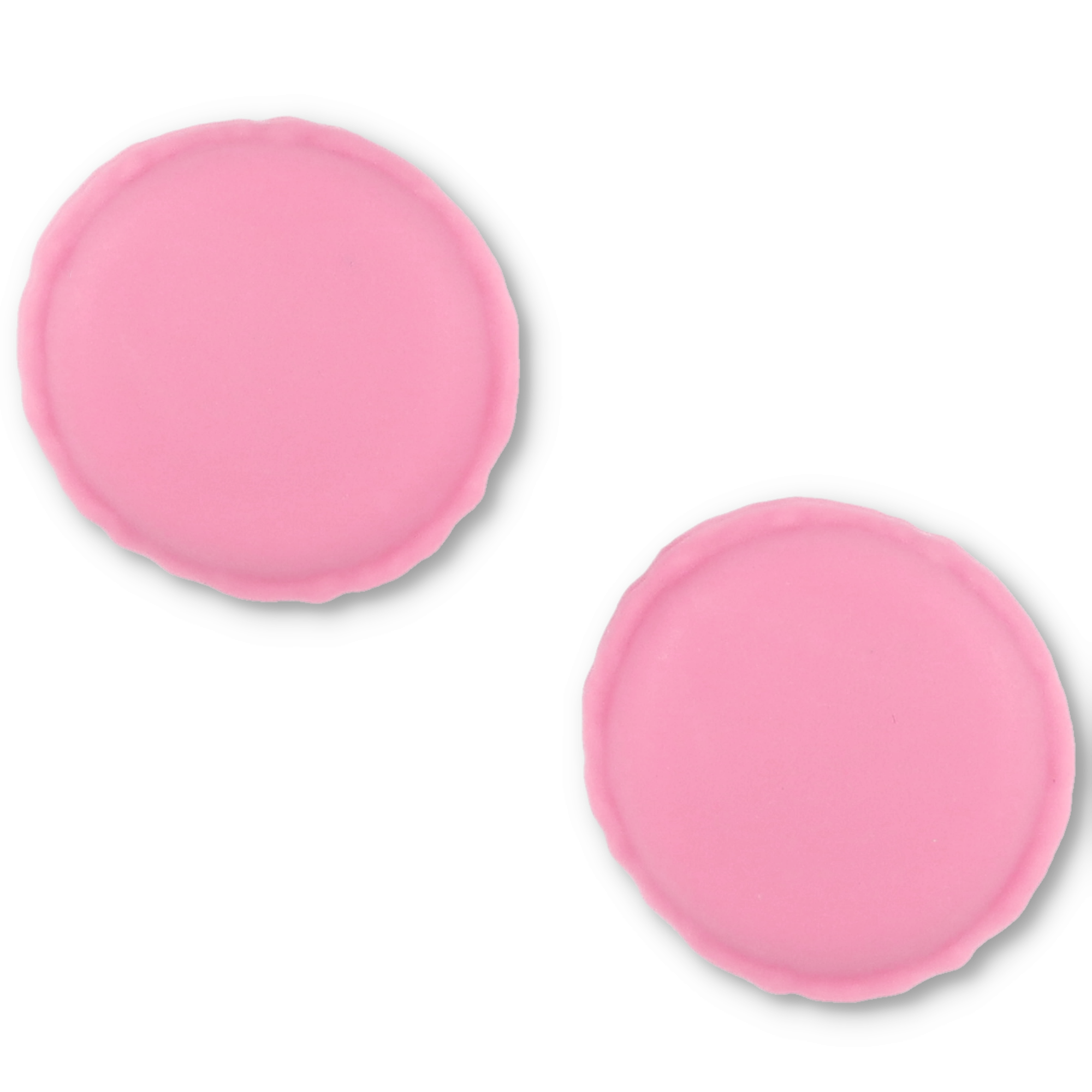 (2er Set) Mini Medikamenten Dosierer Macaron Dosett Tablettenbox Supplements Pillendose Tablettenspender - Rosa