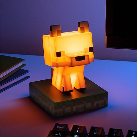 Minecraft Fox lampe - orange