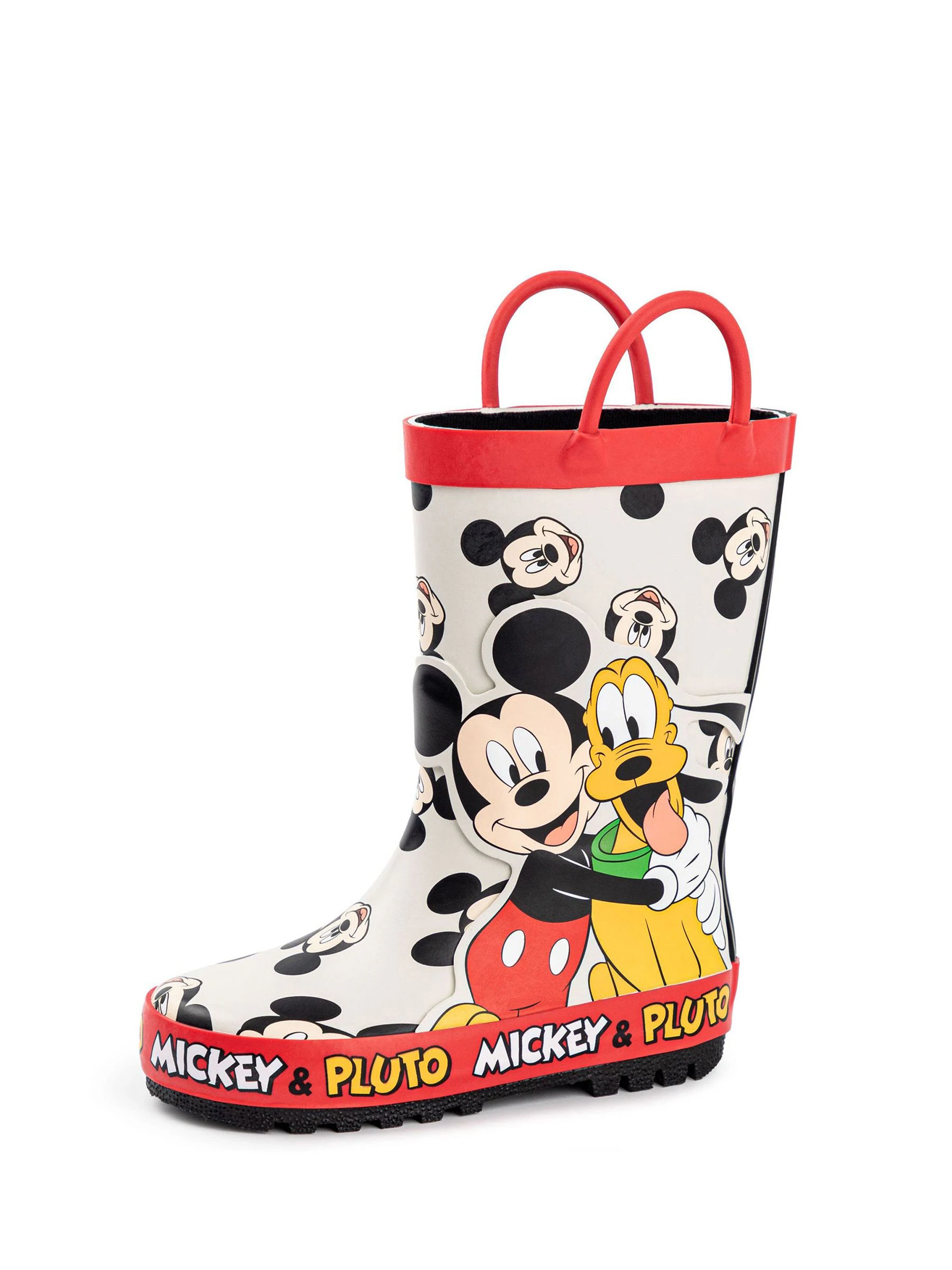Wit - Vanilla Underground Mickey & Pluto Laarzen met hengsels voor Jongens