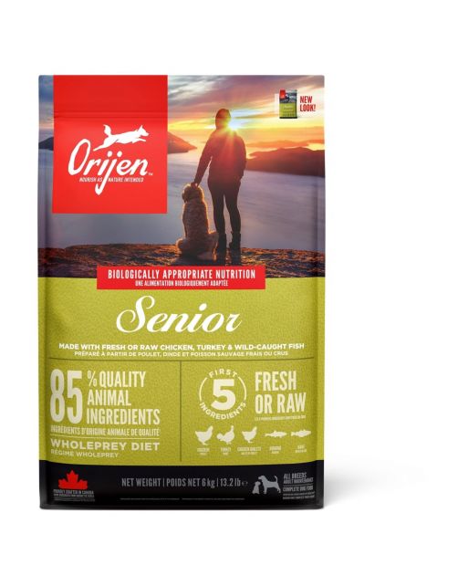Orijen Whole Prey Senior Dog Kip&Kalkoen - Hondenvoer
