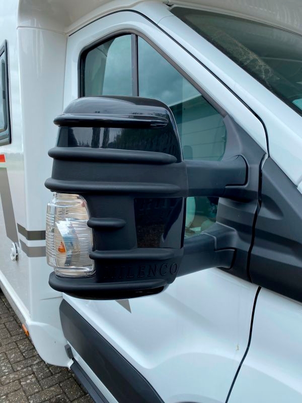 Milenco Spiegelschutz Stoßstangen für Ford Transit Mark 8 Schwarz