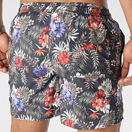 Short De Bain Nova Gris Anthracite Floral