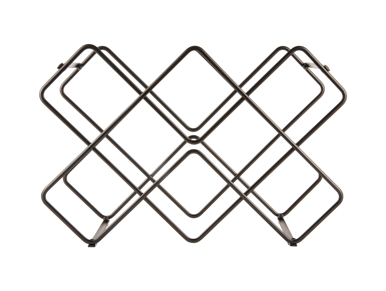 Wine rack Diamonds iron black