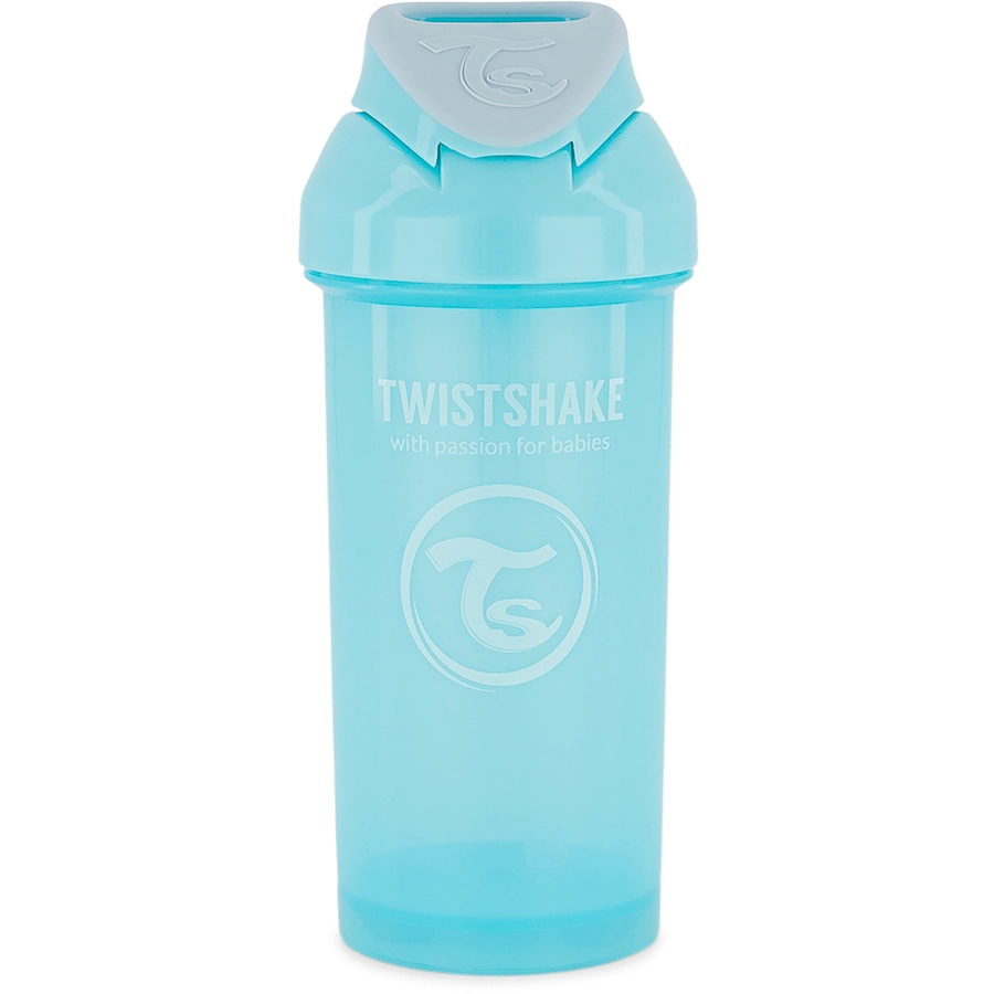 TWISTSHAKE Strohhalmflasche Straw Cup 360 ml 12+ Monate pastell blau