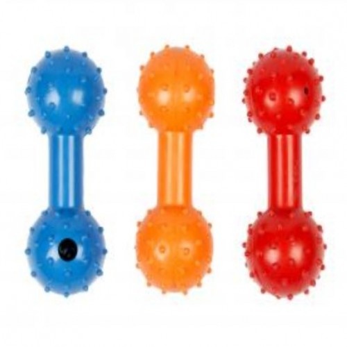 Brinquedo para cachorro em formato de haltere