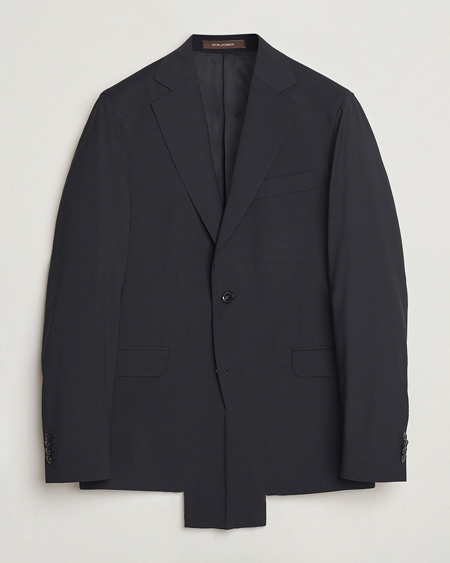 Oscar Jacobson Ego Wool Blend Suit Black