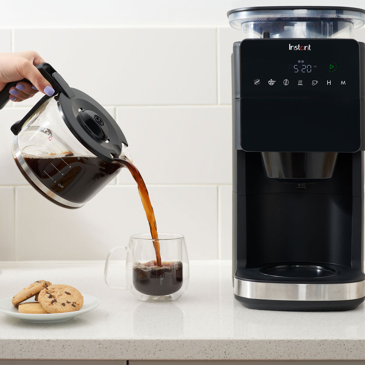 Instant Kaffetrakter, svart