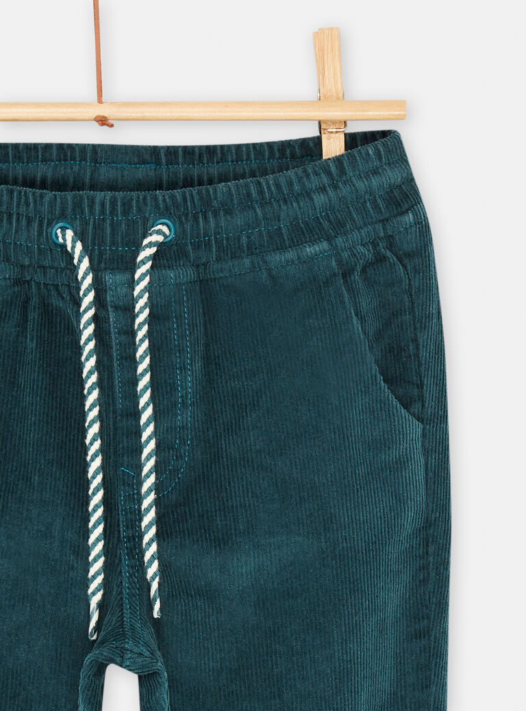 Pantalon bleu canard uni pour garçon