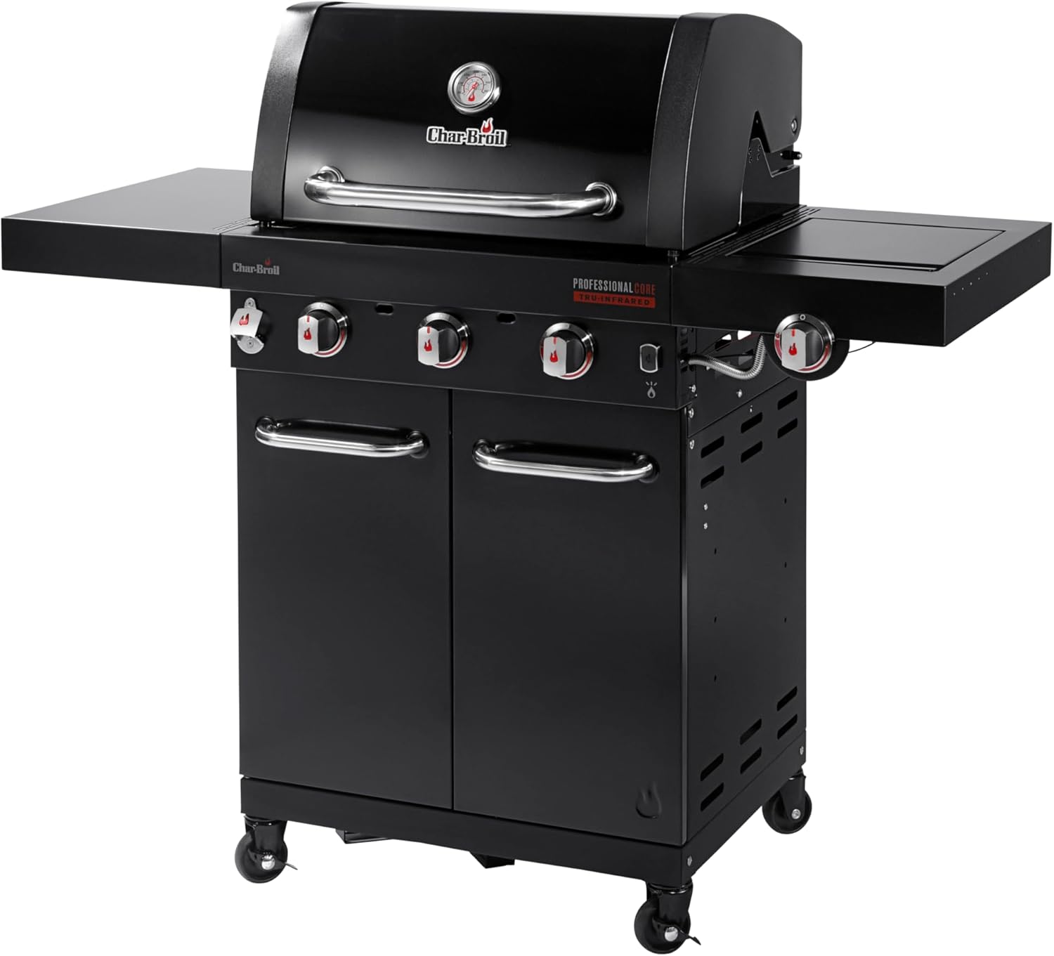 Char-Broil Gasgrill Professional CORE B 3 + Seitenbrenner + TRU-Infrared™ Technology + LED-Drehknöpfe #140918