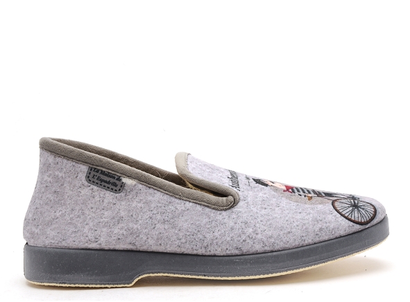 La maison de l espadrille chaussons homme 7723 5 gris