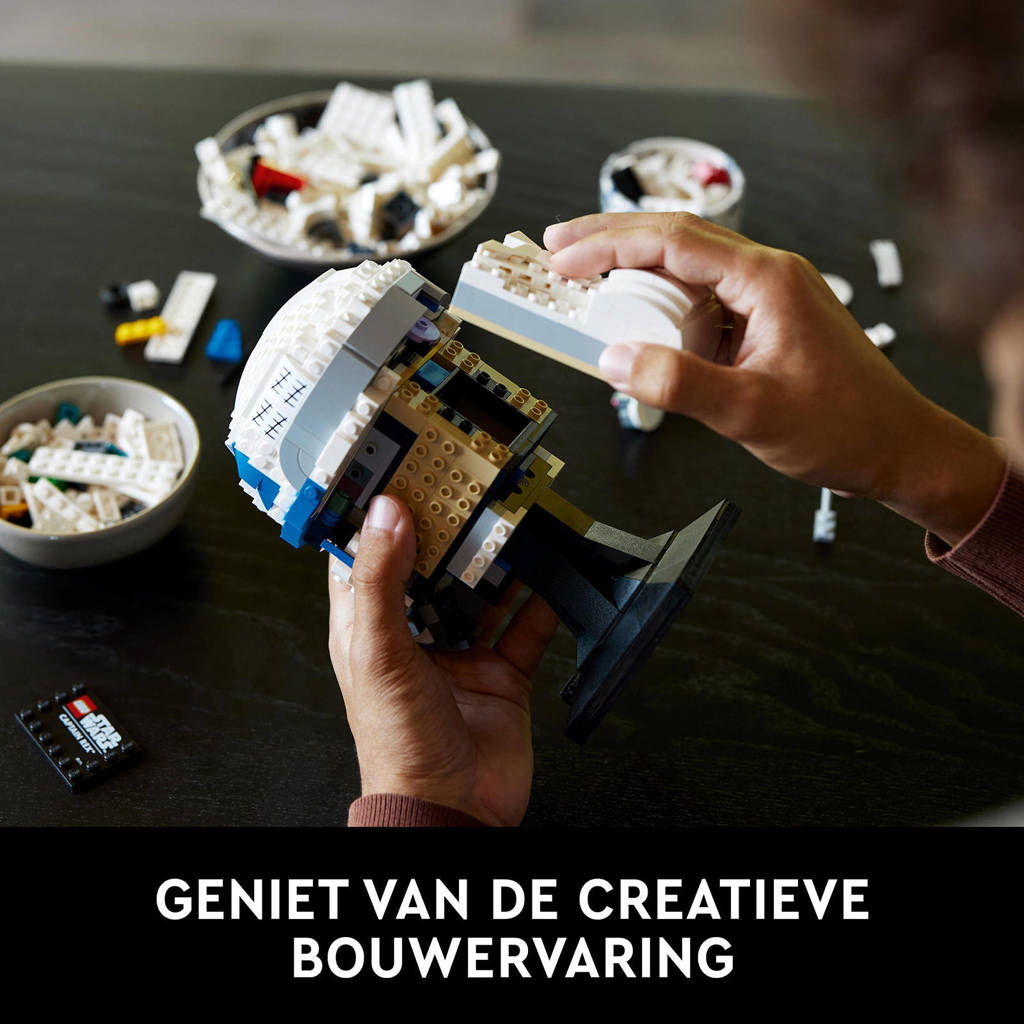 Zeer leuke setCaptain Rex Helm Bouwpakket voor Volwassenen, The Clone Wars Collectible 75349