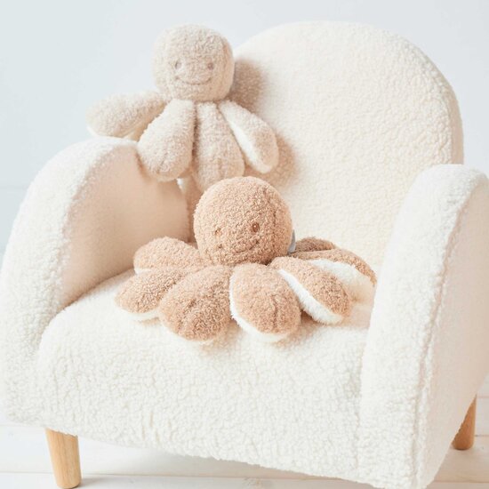 Teddy Peluche Pieuvre   Beige        20 cm   de               Nattou
