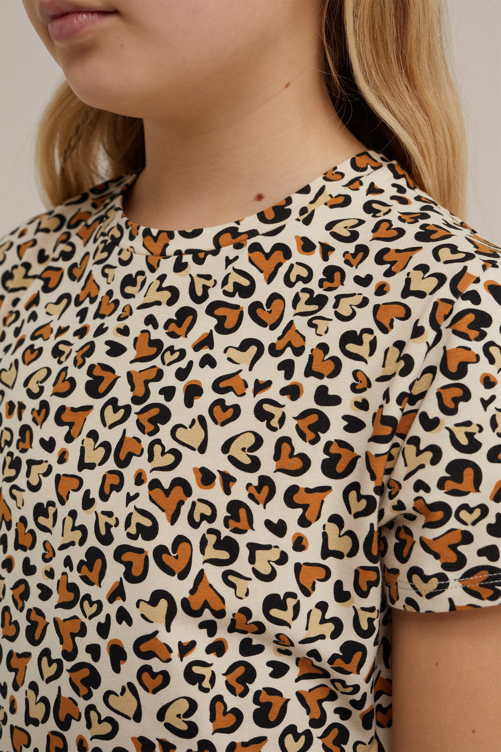 Meisjes nachthemd met dessin WE Fashion Beige