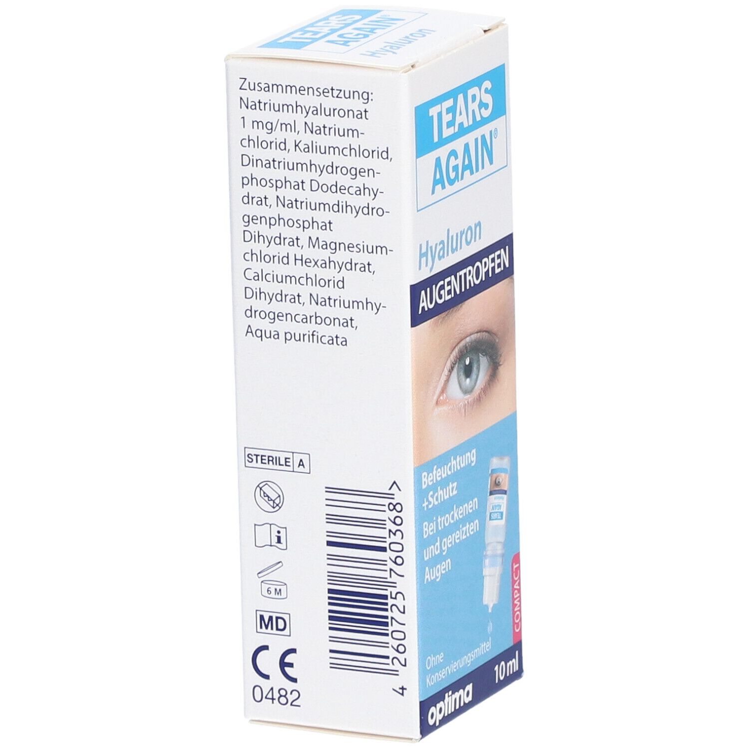 TEARS AGAIN® Hyaluron 0,1% Augentropfen