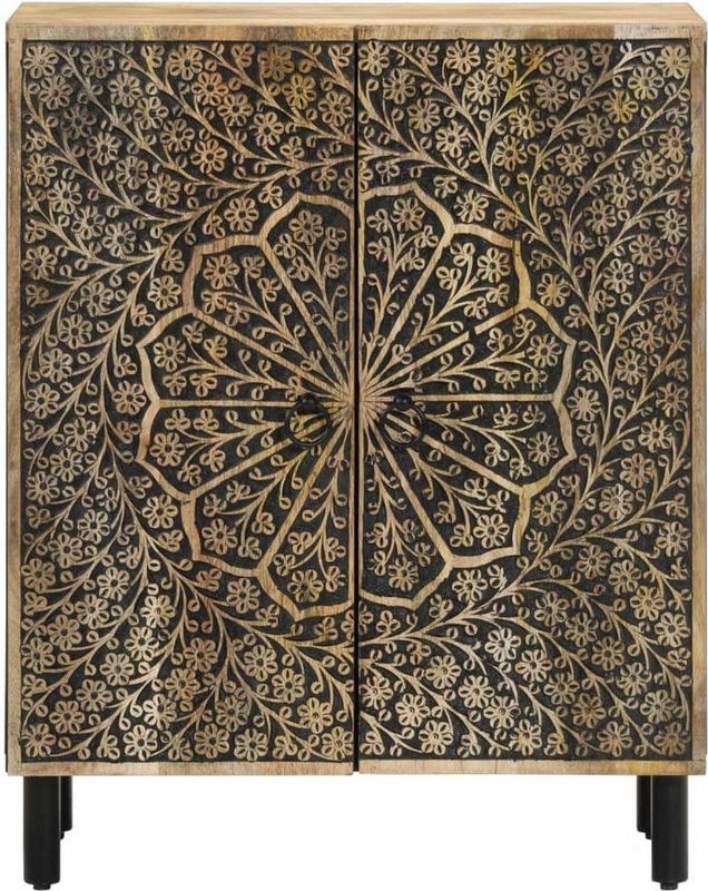 vidaXL - Bijzetkast - Massief Mangohout - 60x33x75 cm