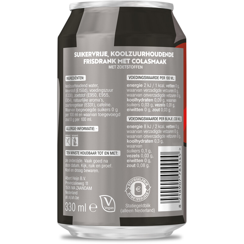 AH Cola zero sugar
