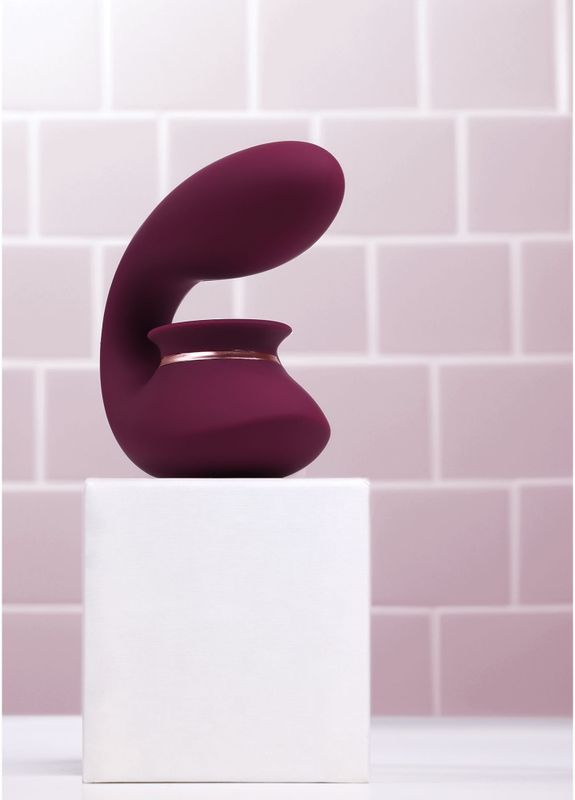 Twitch 3 - Rechargeable Vibrator and Suction - Burgundy
