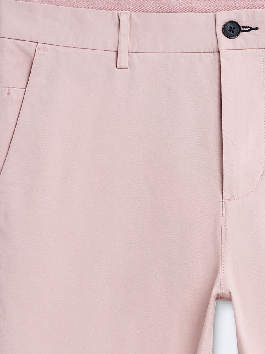 Chino slim en coton élasthane uni
