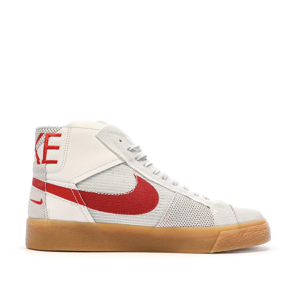 Nike Baskets Grise/Rouge Homme Nike Sb Zoom Blazer